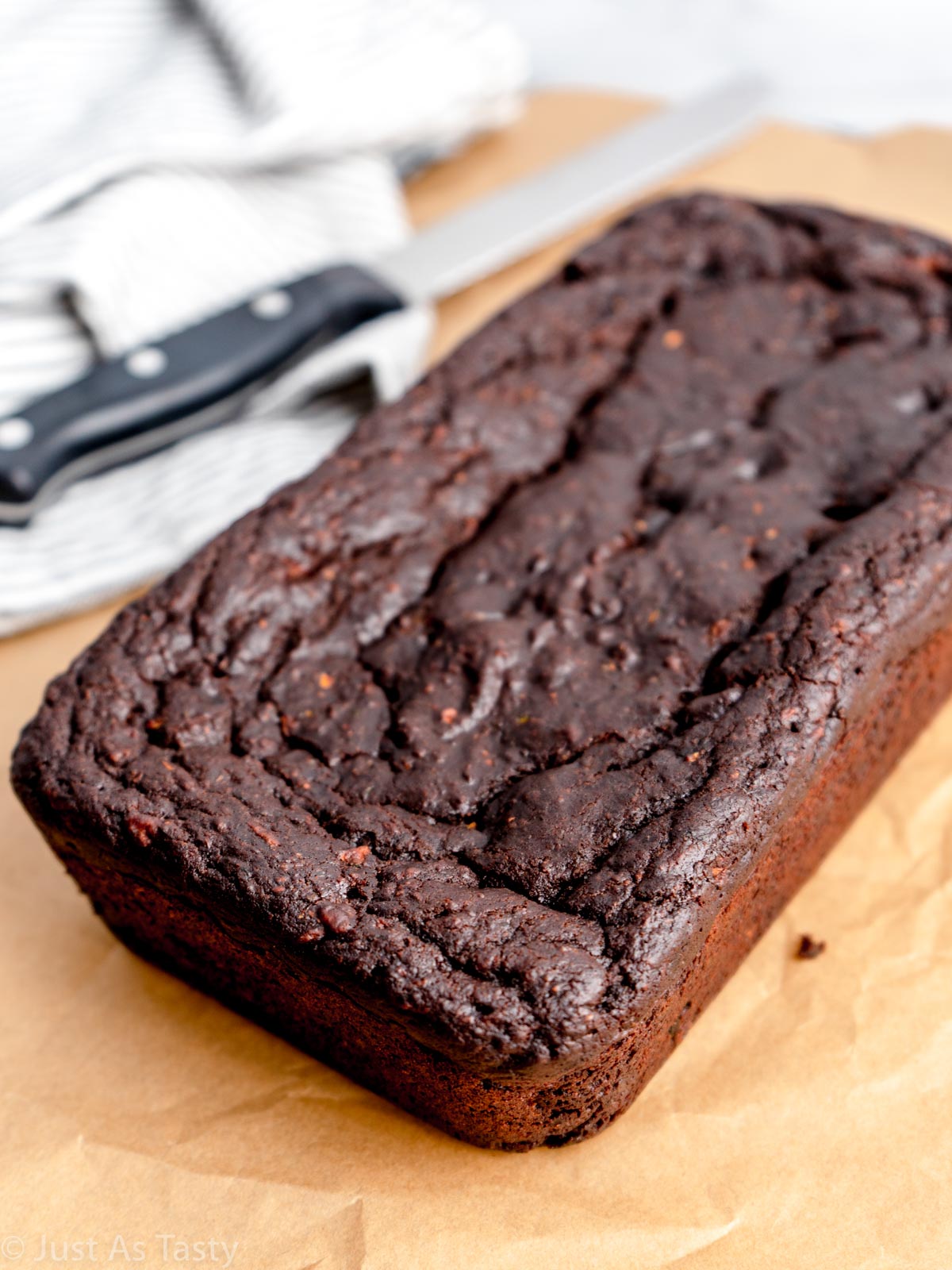 Whole chocolate zucchini loaf. 