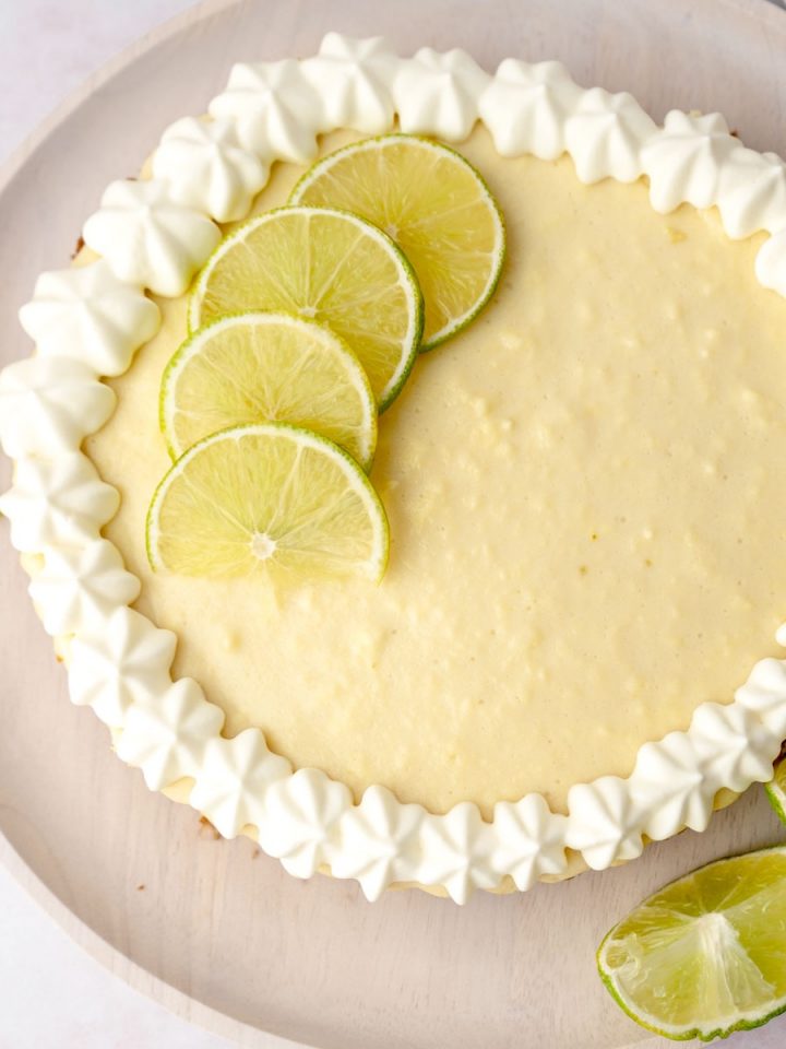 Easy Gluten Free Key Lime Pie with Cream Cheese
