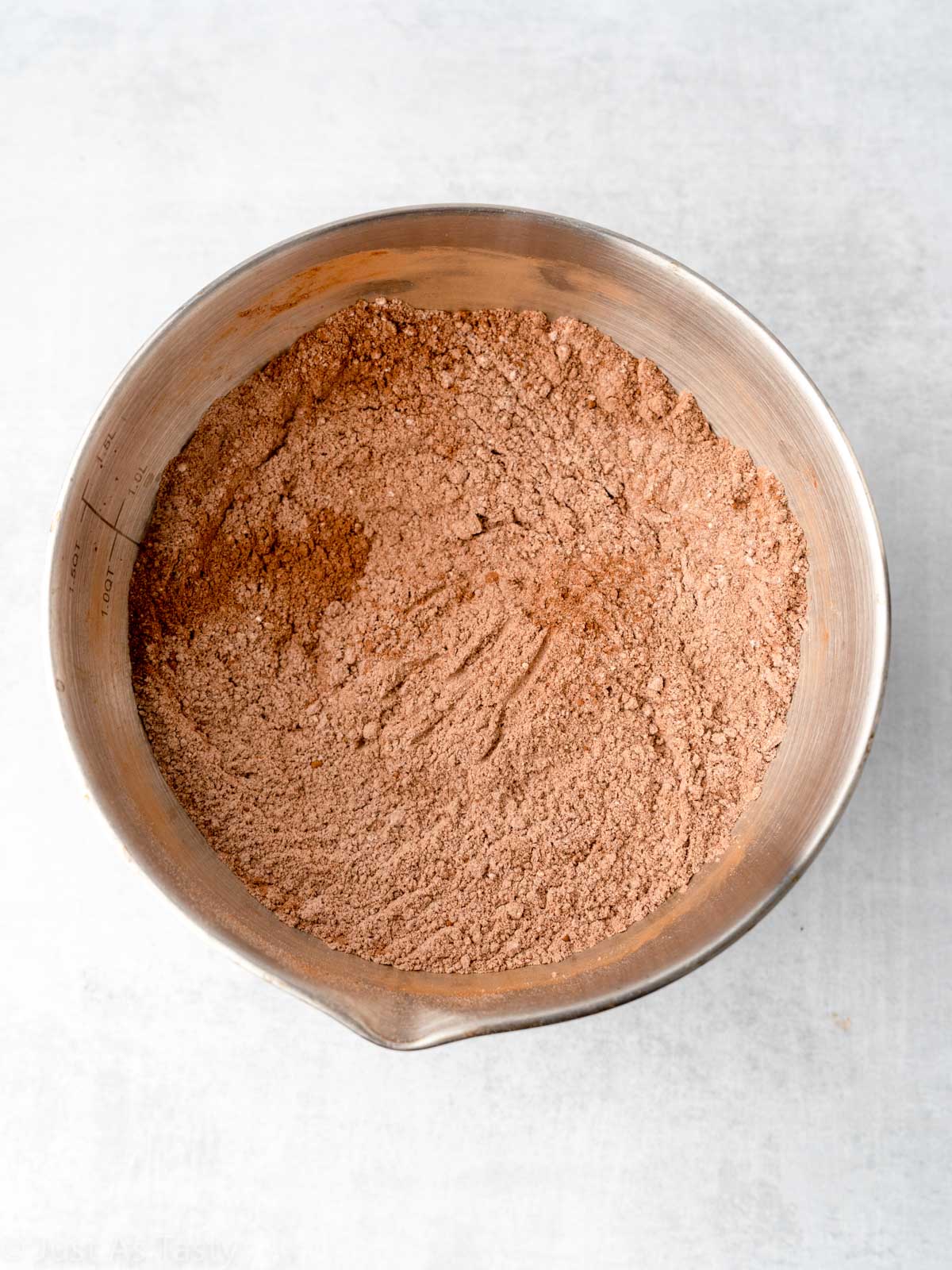 Dry ingredients in a bowl.