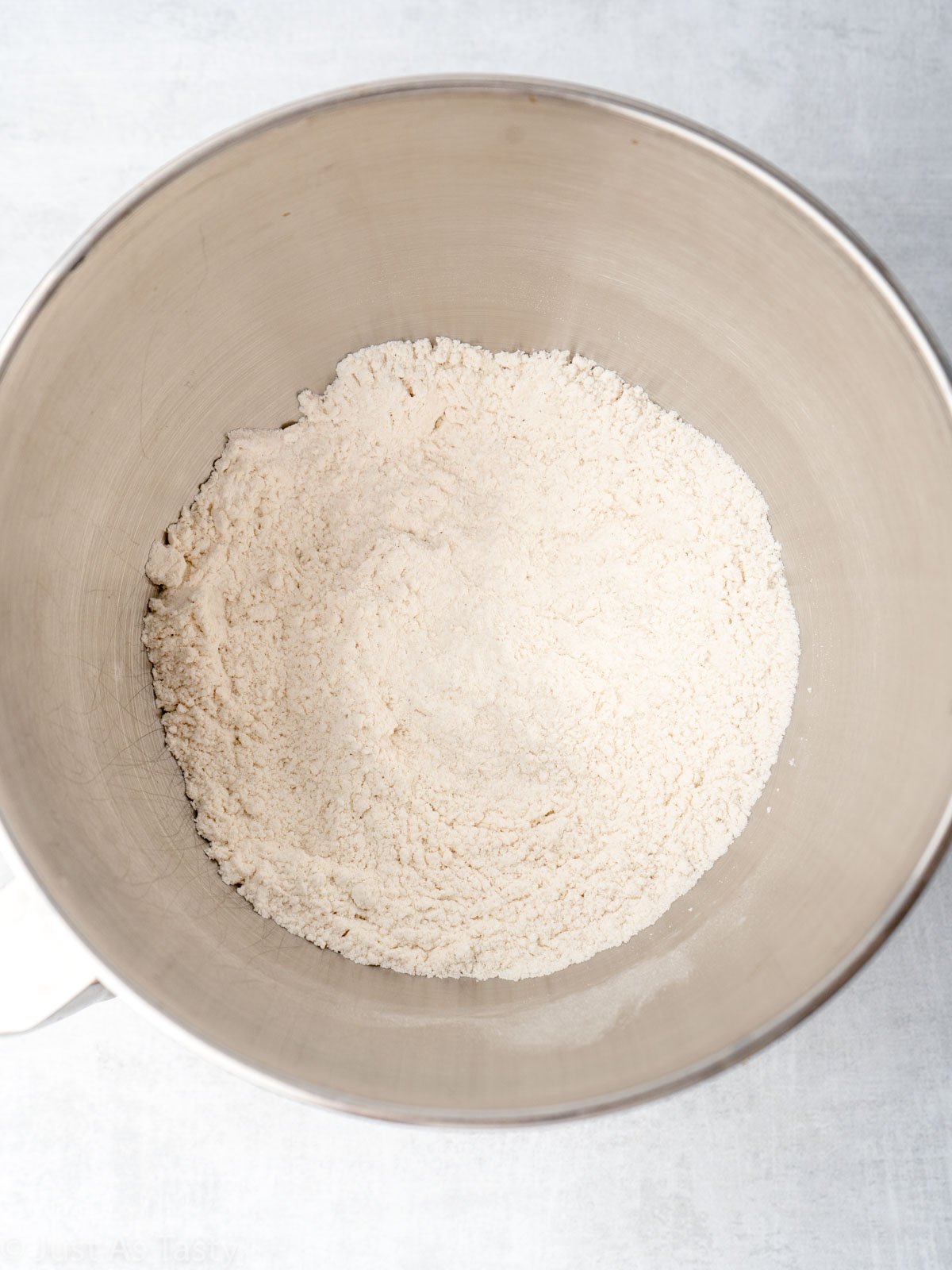 Dry ingredients in a bowl.