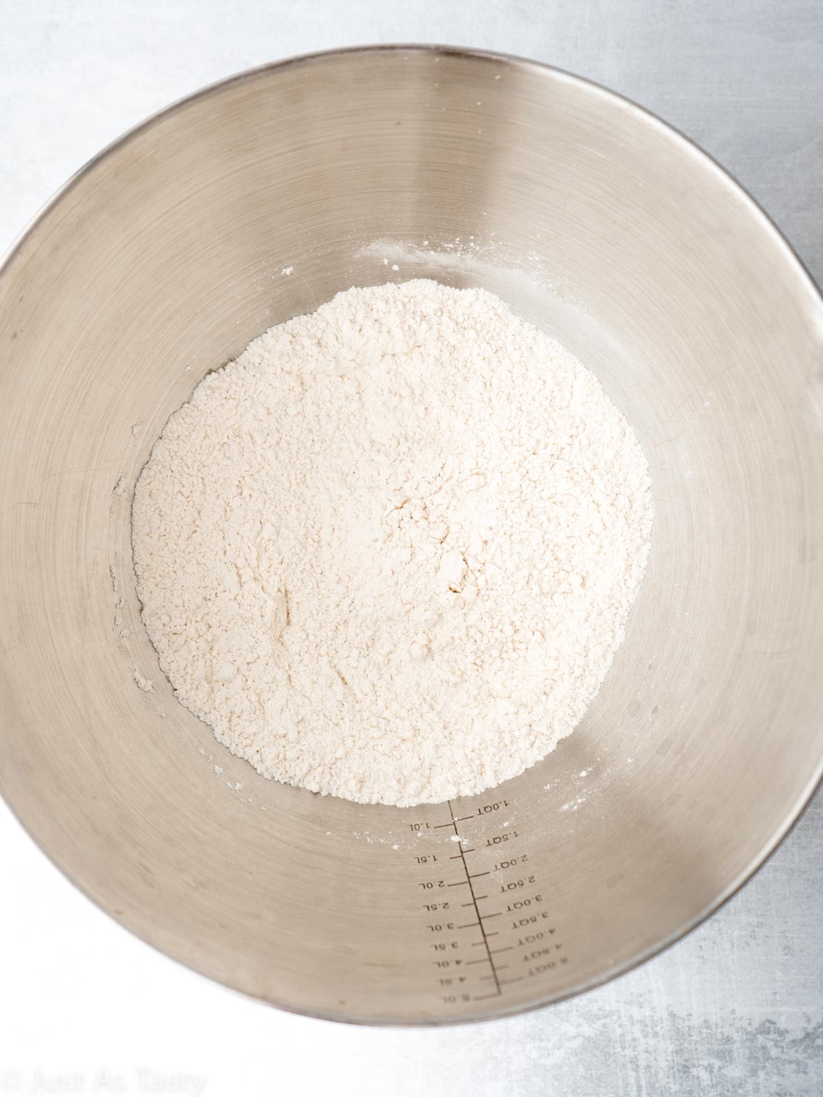 Dry ingredients in a bowl.