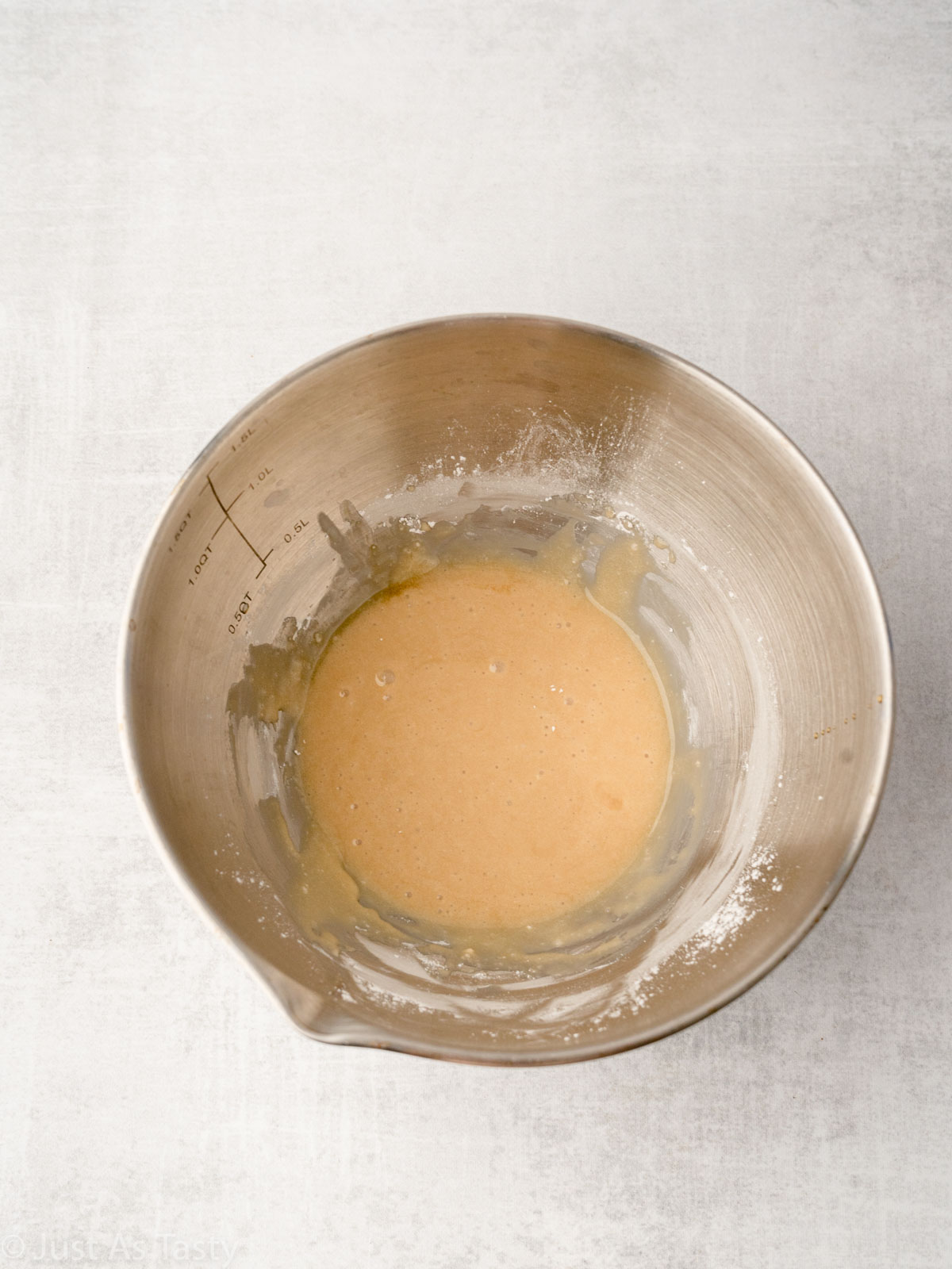 Maple glaze in a bowl.