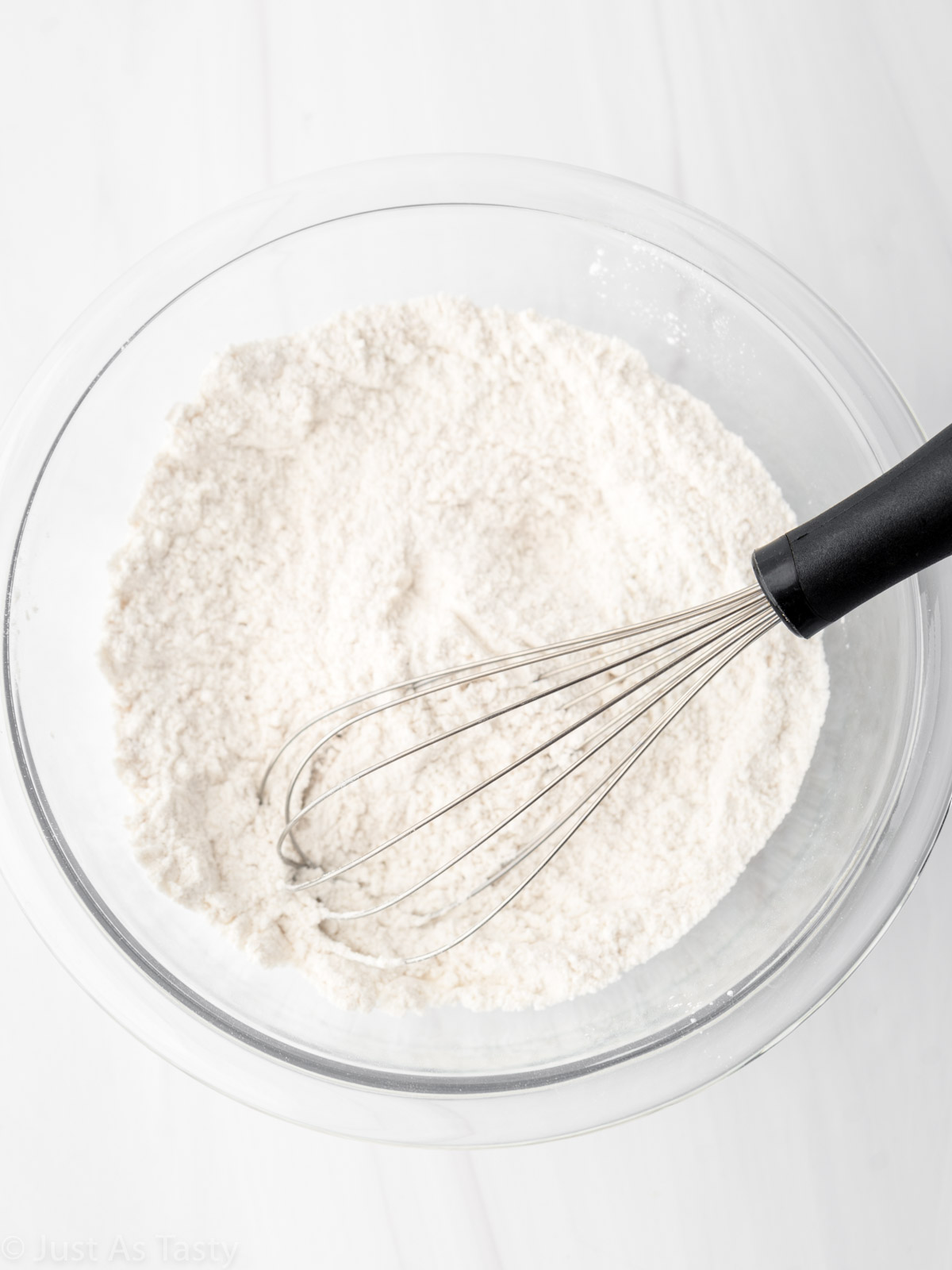 Dry ingredients and whisk in a bowl.