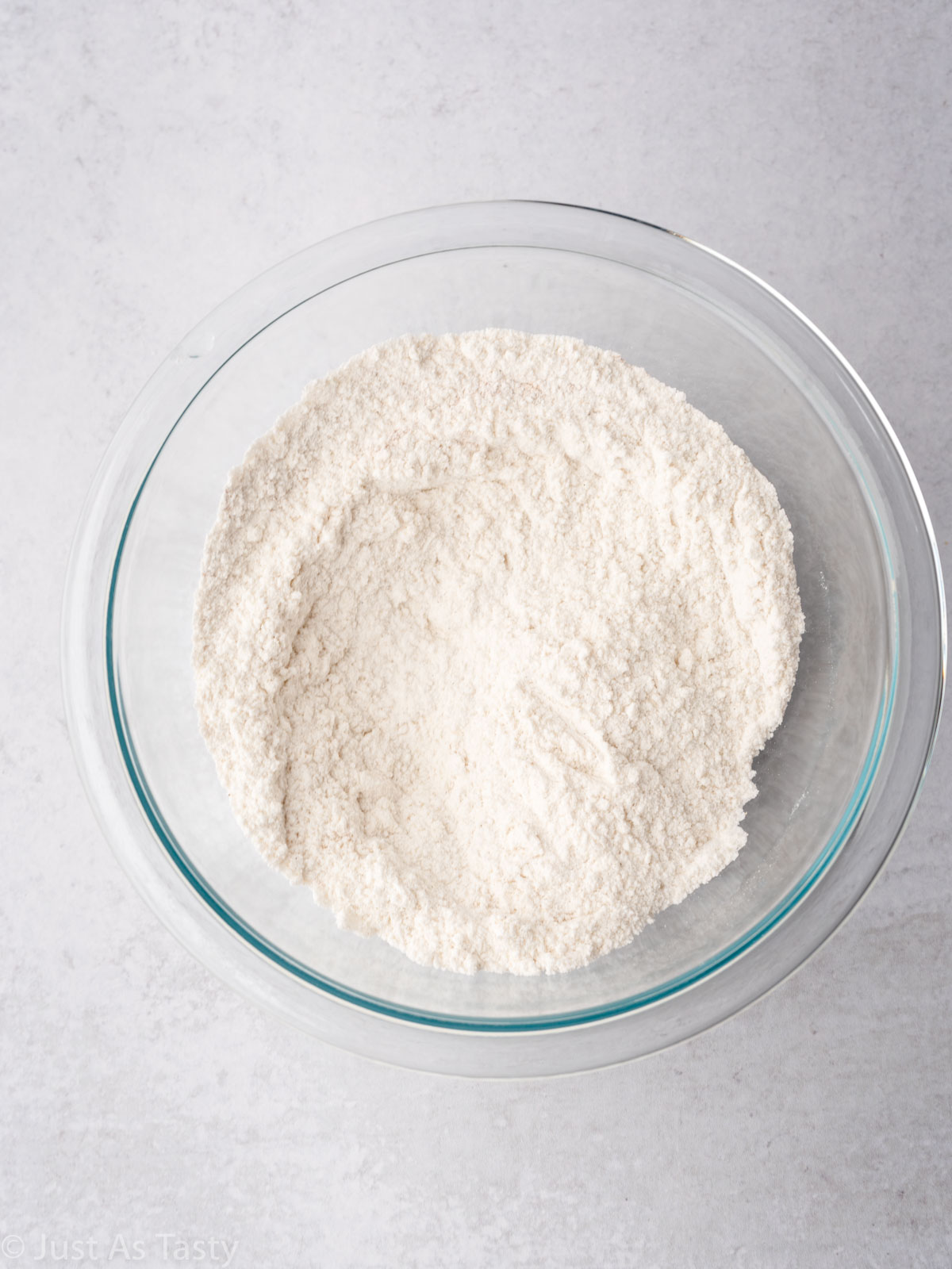 Dry ingredients in a bowl.