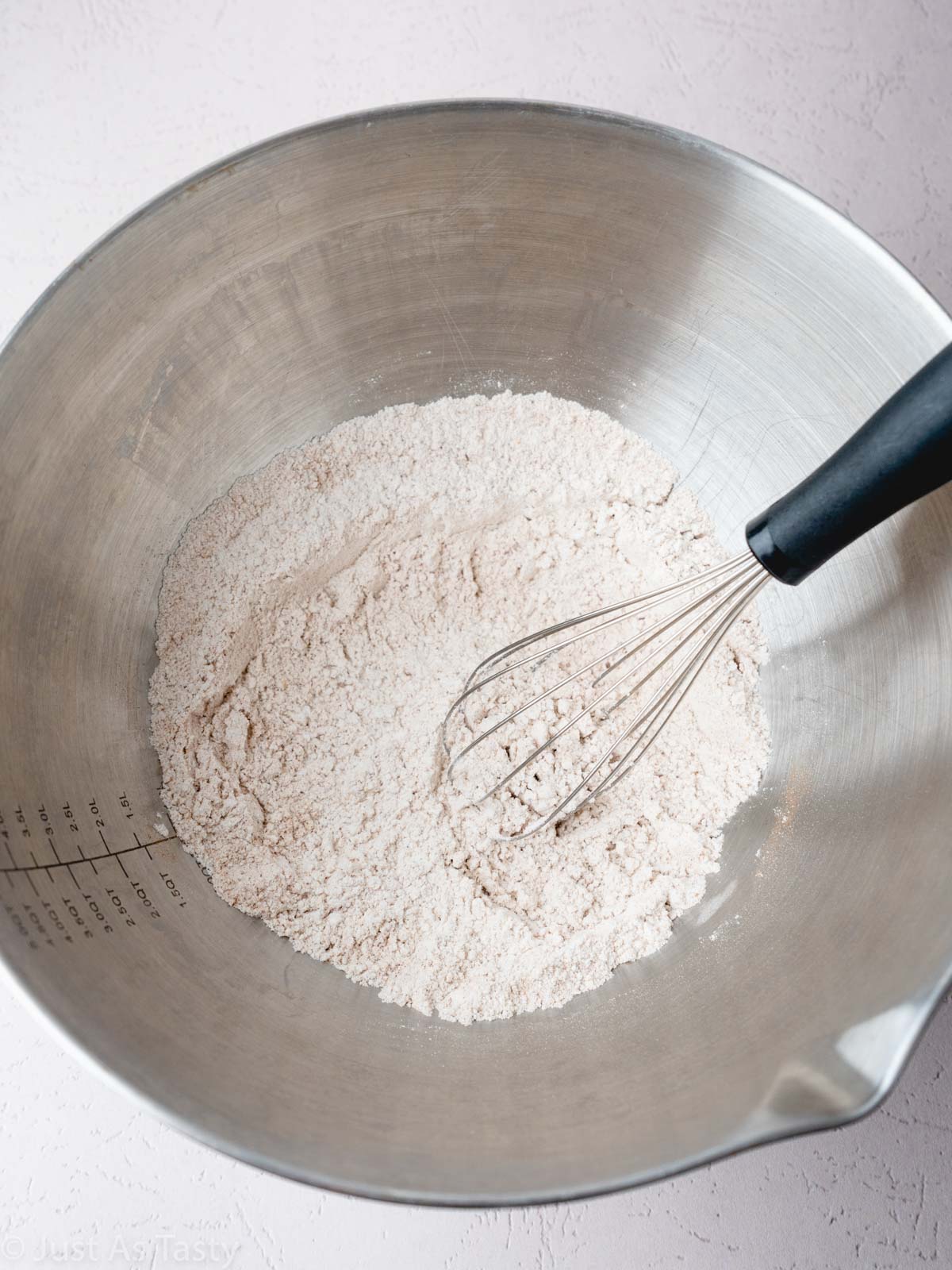 Dry ingredients in a bowl.