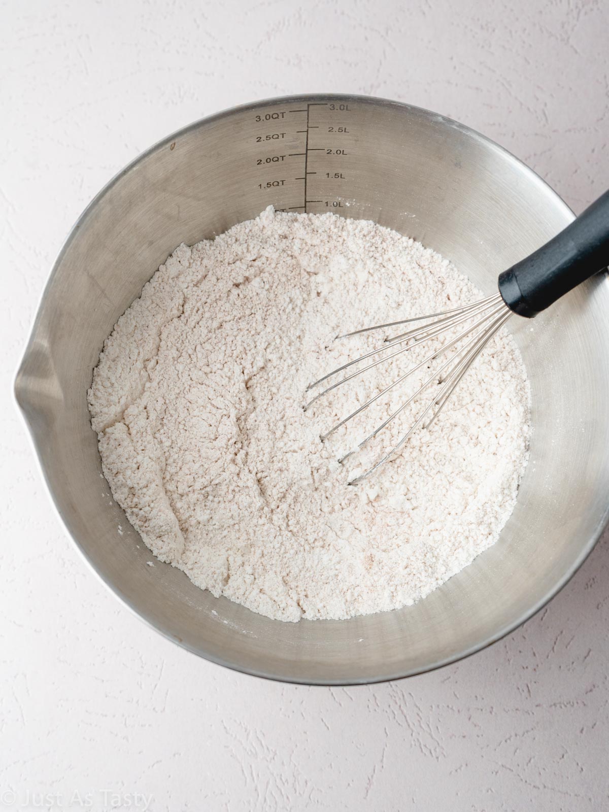 Dry ingredients in a bowl.