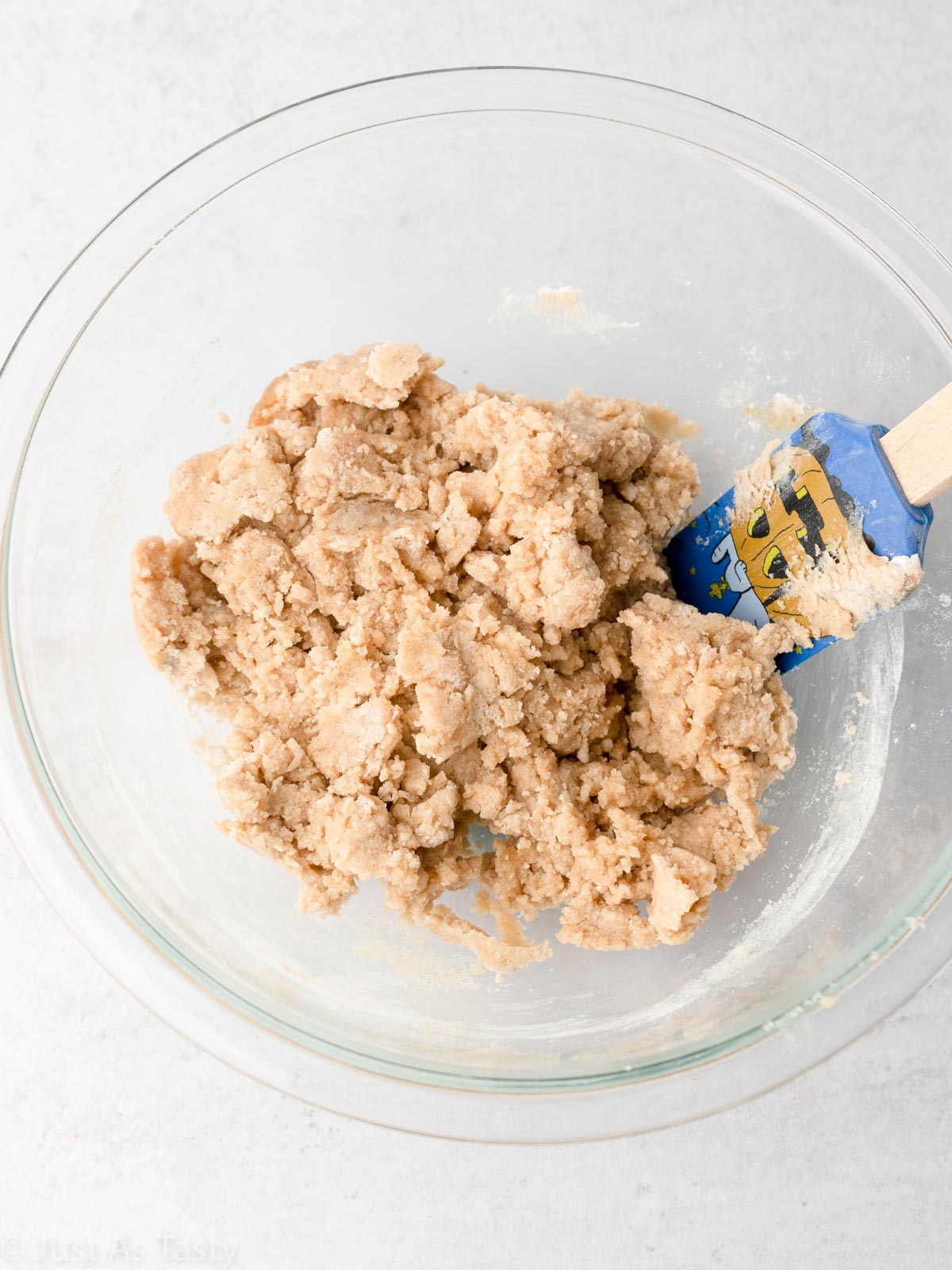 Cookie dough in a bowl.