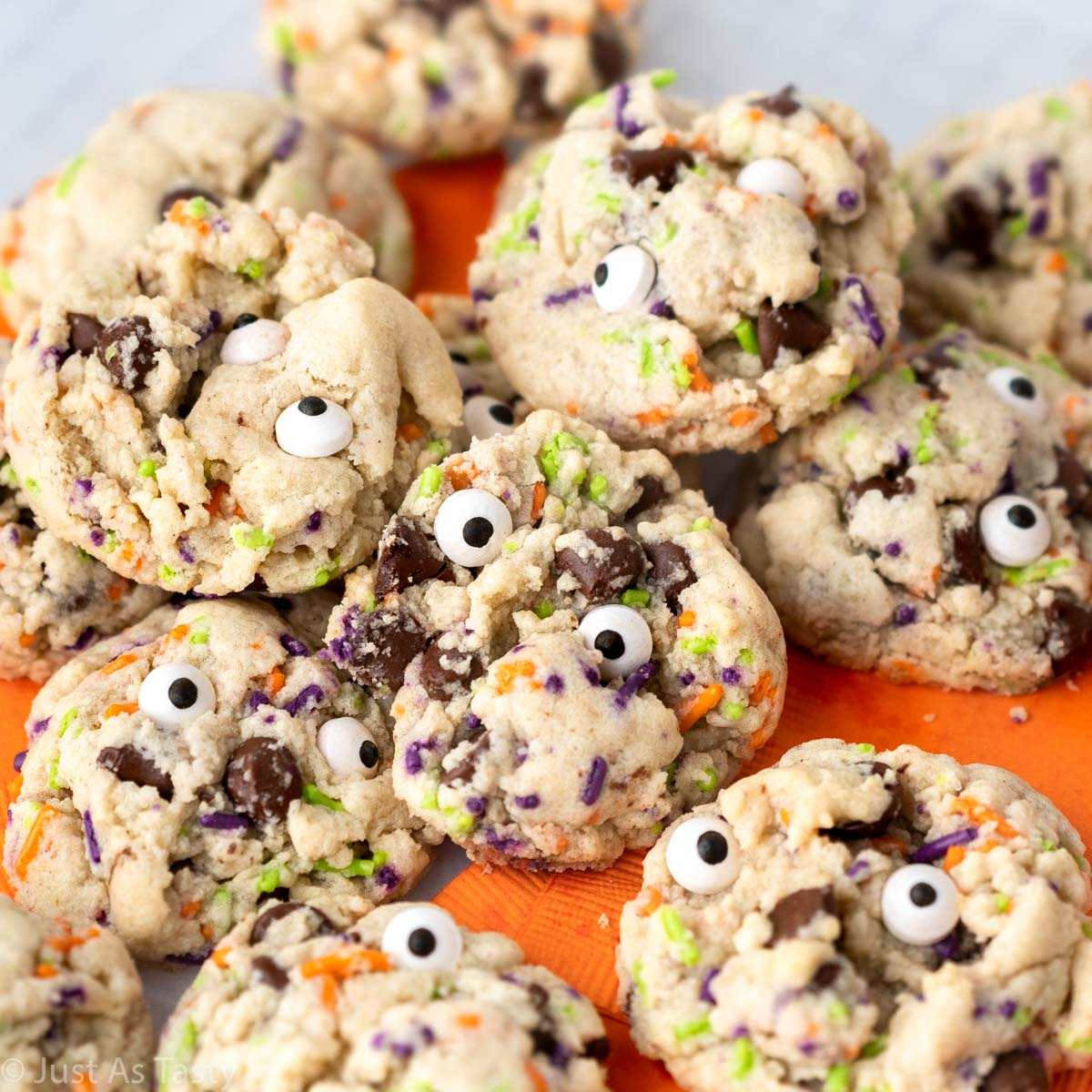 Halloween Chocolate Chip Cookies - Just As Tasty